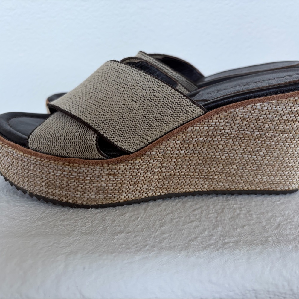 Donald Pliner Woven Wedge Sandals - Picture 2 of 6
